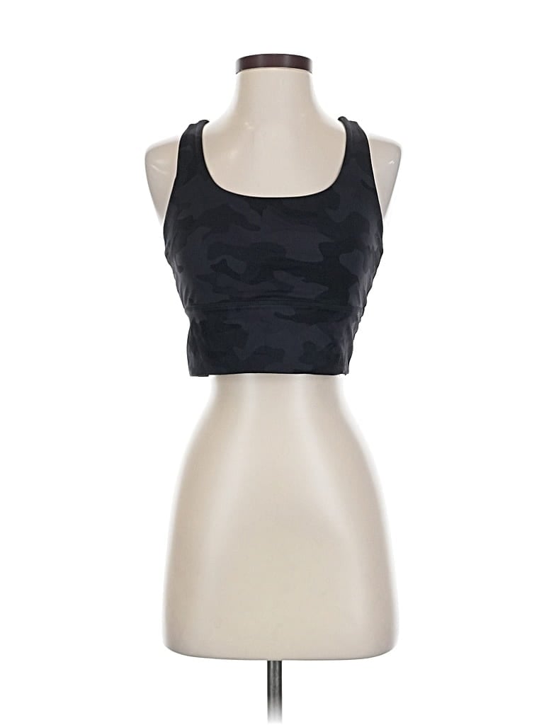 Pre-owned Crz Yoga Tank Top Black Halter Neckline Tops
