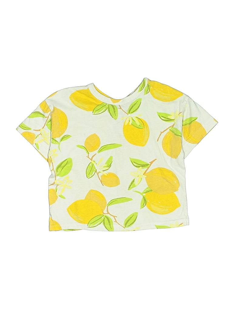 Pre-owned Zara Kids' Short Sleeve T-shirt In Yellow
