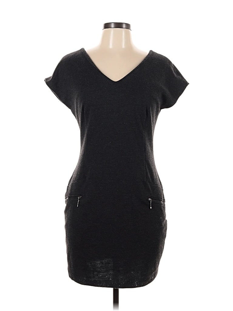 Pre-owned Massimo Dutti Casual Dress In Black