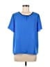 Banana Republic 100% Polyester Blue Short Sleeve Blouse Size M - photo 1