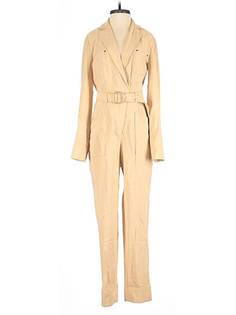 Pre-owned Intermix Jumpsuit In Brown