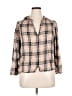 Point Sur 100% Viscose Tan 3/4 Sleeve Button-Down Shirt Size XL - photo 1
