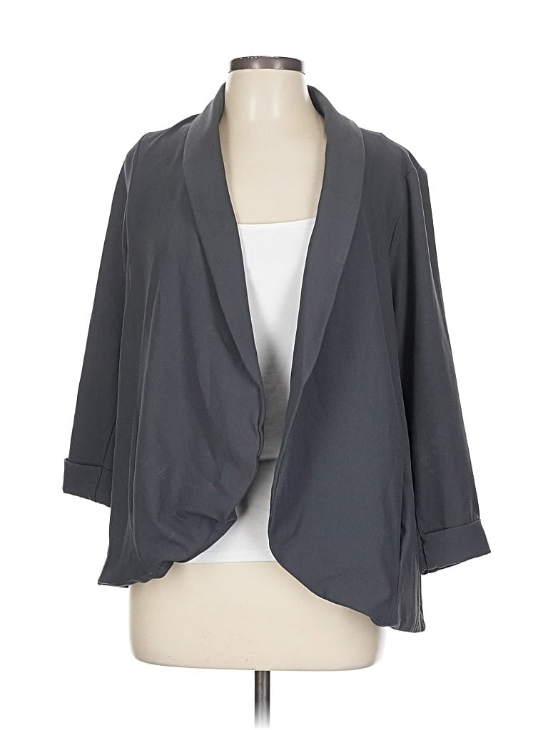 Pre-owned Torrid Blazer Jacket In Gray