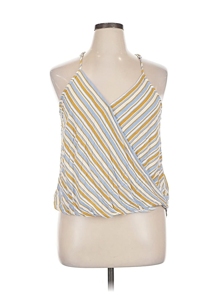 Pre-owned Market & Spruce Sleeveless Blouse In Yellow
