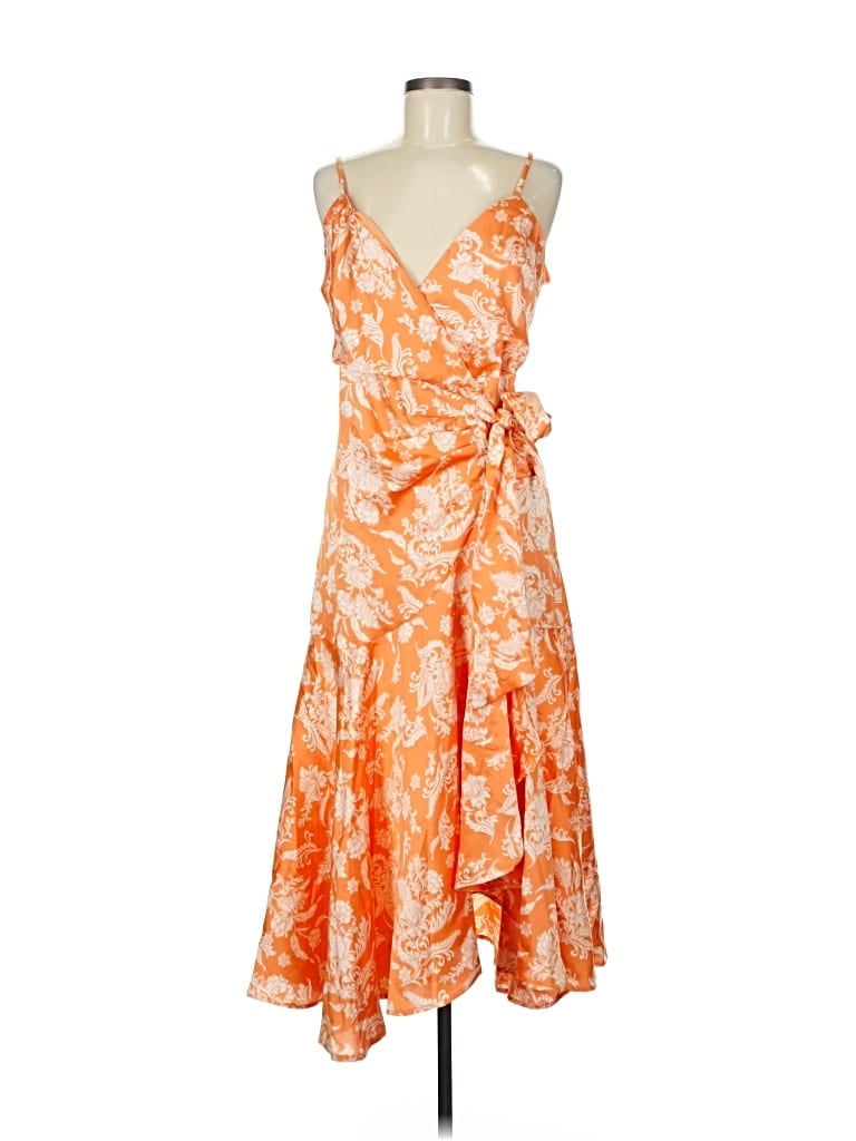 Pre-owned Dee Elly Cocktail Dress In Orange