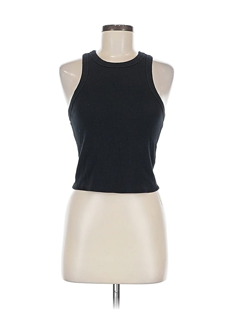 Pre-owned Maeve By Anthropologie Tank Top Black Halter Neckline Tops