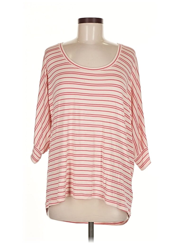 Pre-owned Cabi 3/4 Sleeve T-shirt In Pink