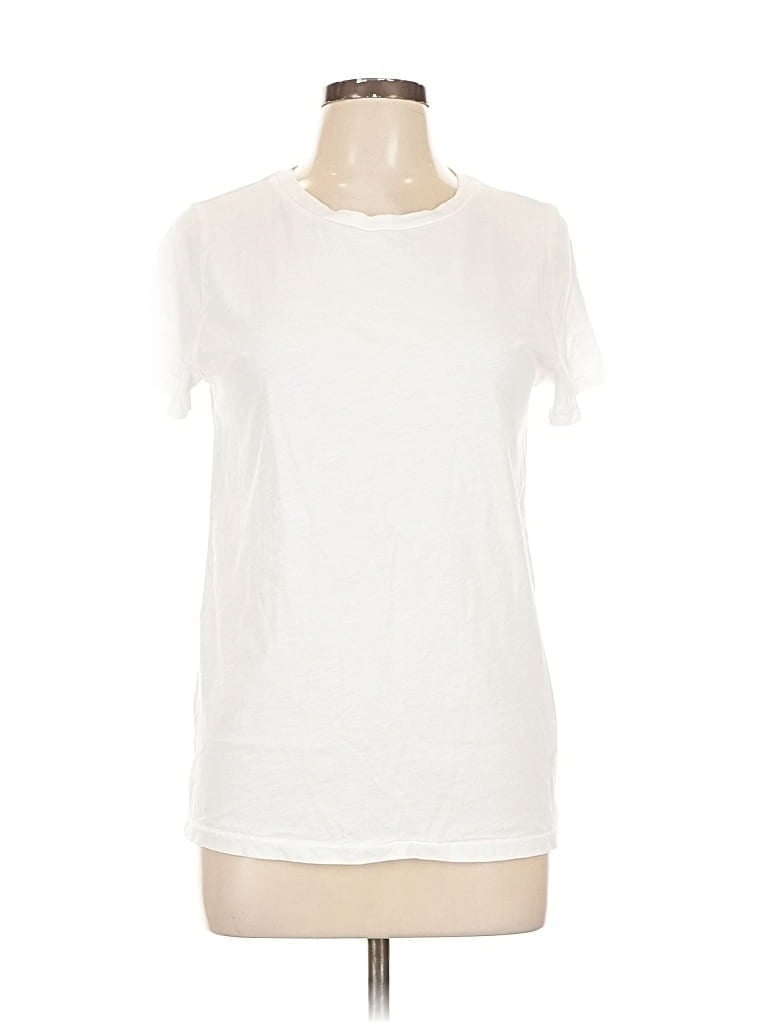 Pre-owned J.crew Factory Store Short Sleeve T-shirt In White