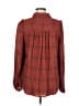 Max Studio Plaid Red Long Sleeve Blouse Size M - photo 2