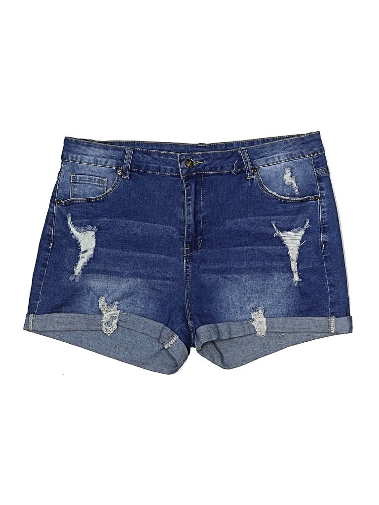 Pre-owned Unbranded Denim Shorts In Blue