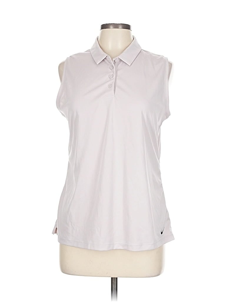 Pre-owned Nike Sleeveless T-shirt In Silver