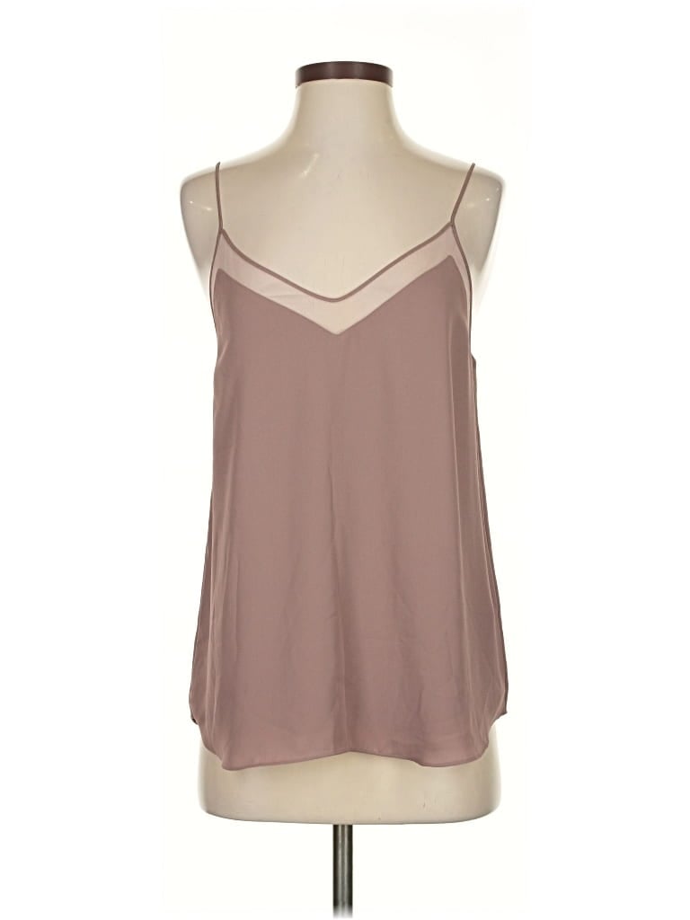 Pre-owned Babaton Sleeveless Blouse In Brown