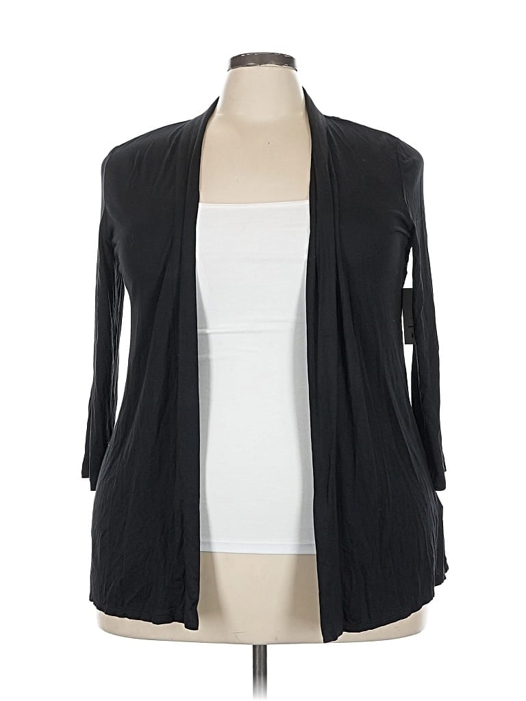 Nine West Cardigan Sweater In Black
