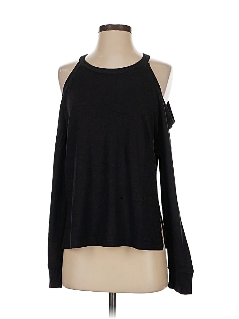 Pre-owned Lucky Brand Cardigan Sweater In Black