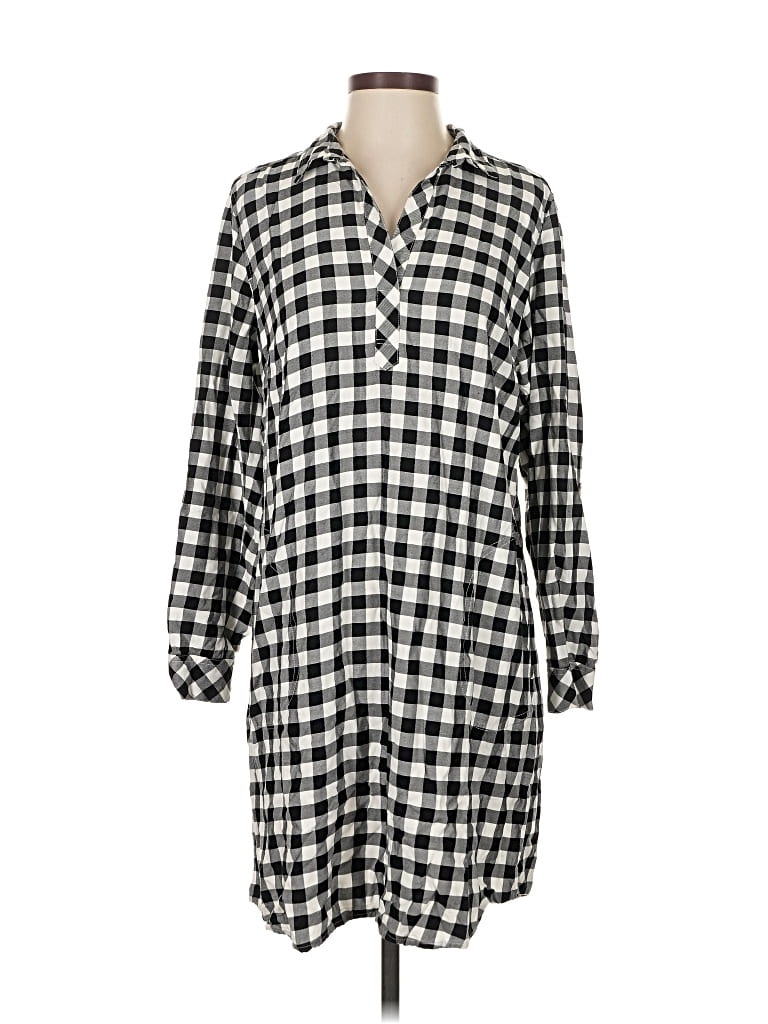 Pre-owned Jjill Casual Dress In Black