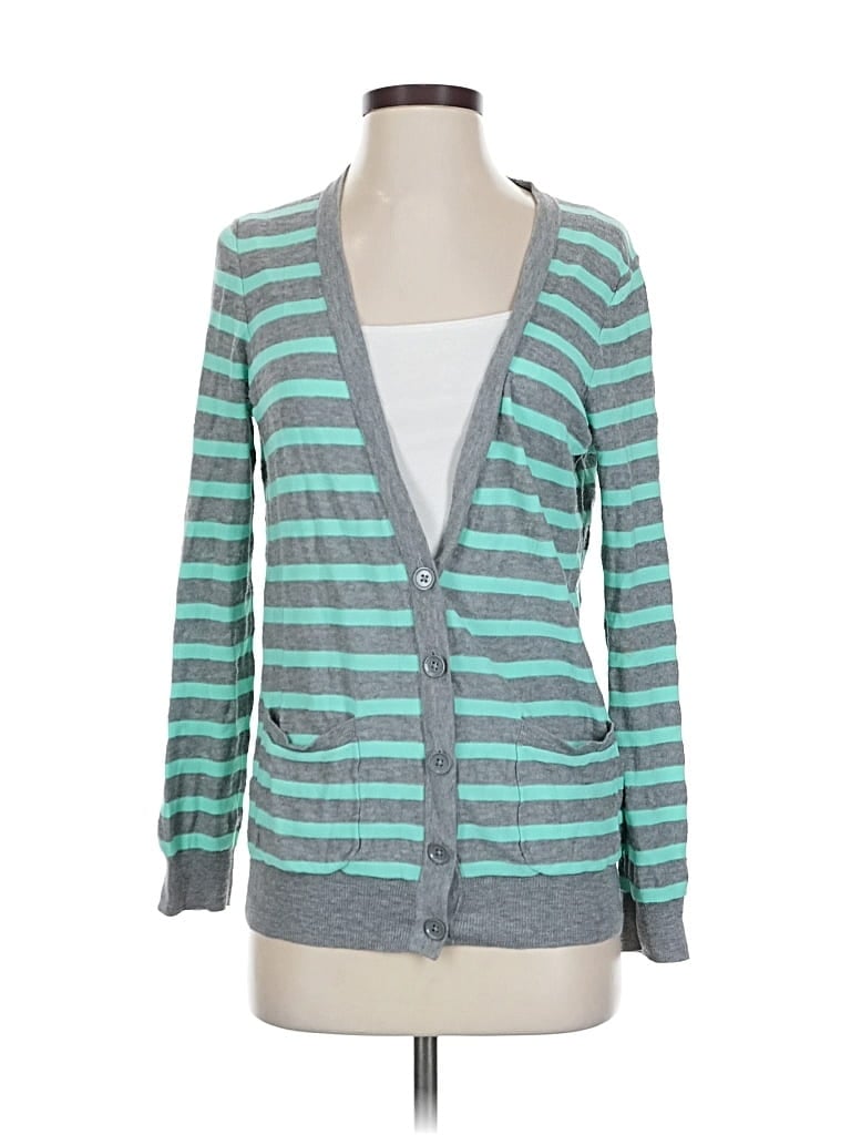 Pre-owned J.crew Factory Store Cardigan Sweater In Blue