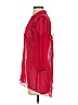 L8ter 100% Polyester Red 3/4 Sleeve Blouse Size S - photo 5