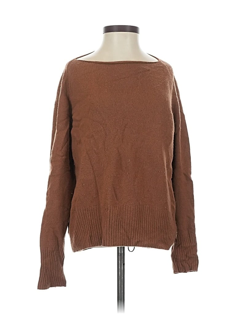 Pre-owned Vince Long Sleeve T-shirt In Brown