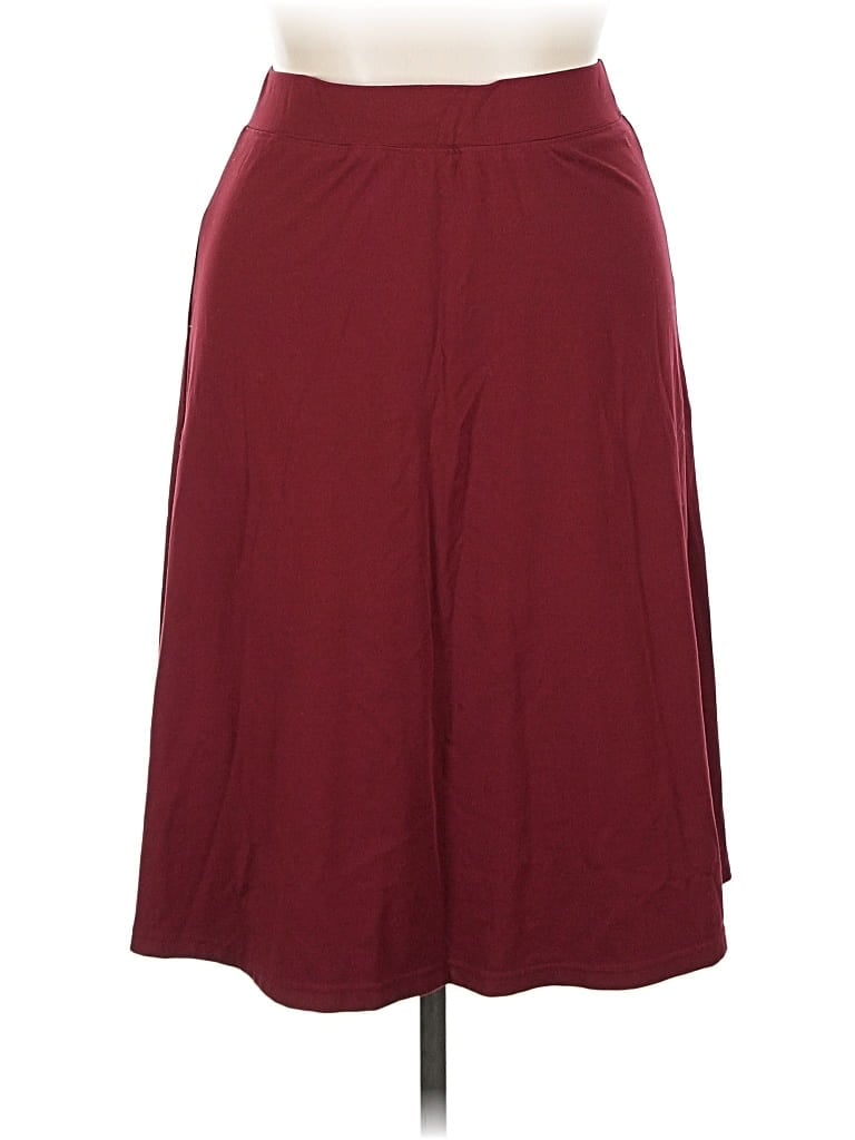 Pre-owned Assorted Brands Casual Skirt In Burgundy