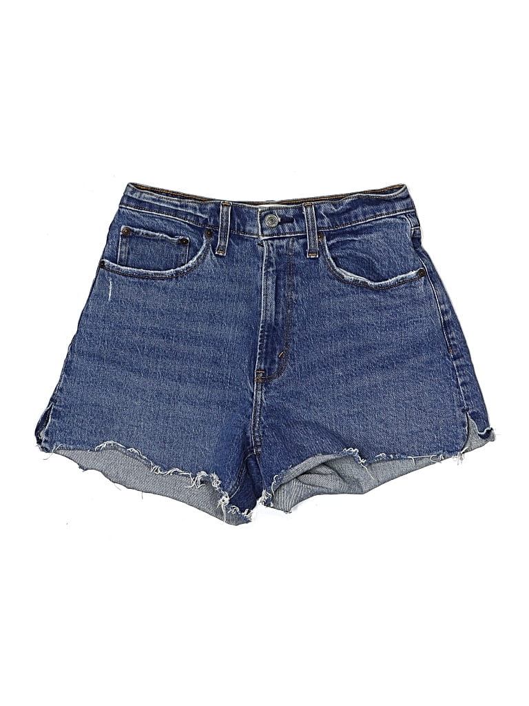 Pre-owned Abercrombie & Fitch Denim Shorts In Blue