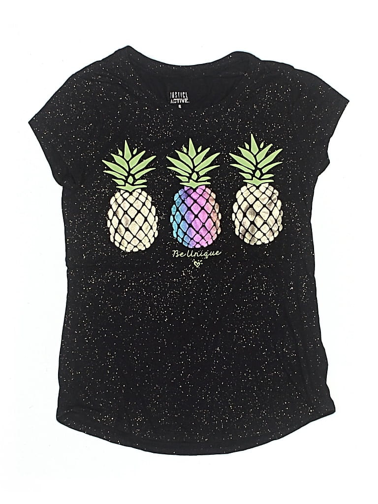 Pre-owned Justice Active Kids' Sleeveless T-shirt In Black