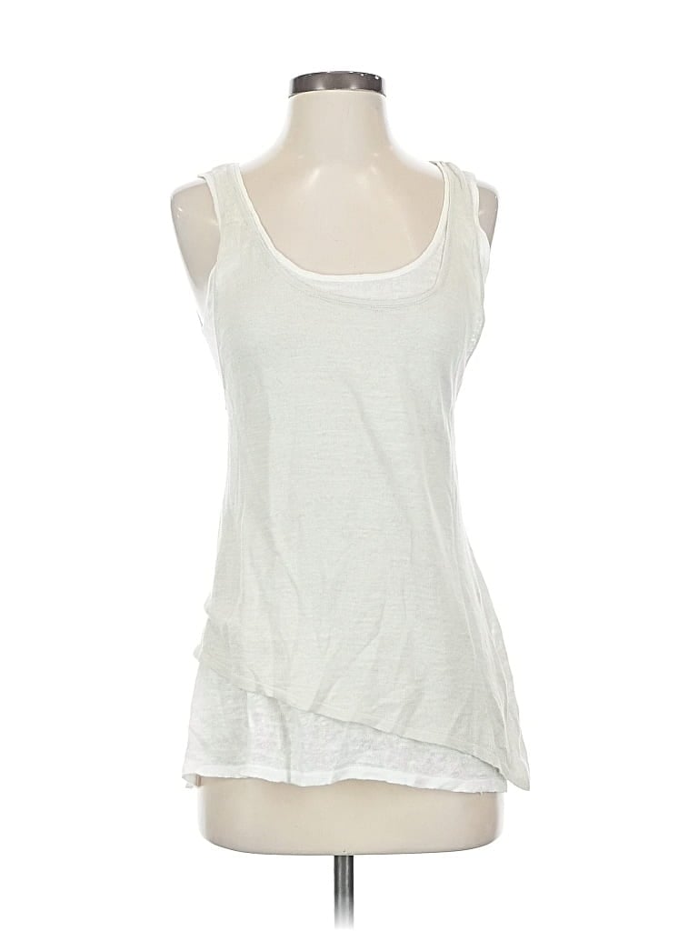 Pre-owned Margaret O'leary Cardigan Sweater In White