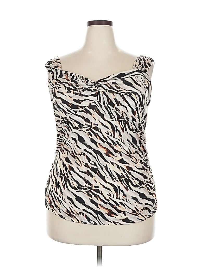 Pre-owned Torrid Sleeveless Top Ivory Strapless Neckline Tops In White