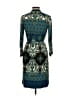 DM Collection Paisley Teal Cocktail Dress Size 6 - photo 2