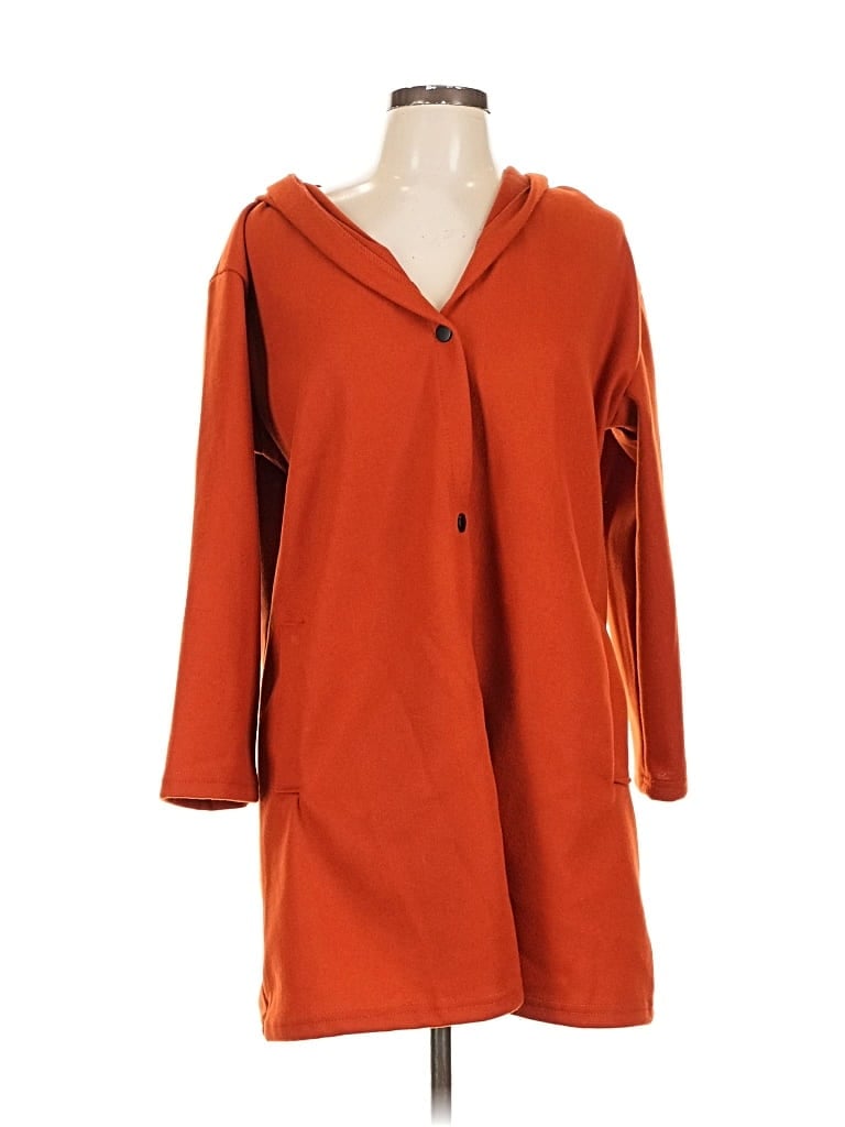 Pre-owned Unbranded Coat In Orange