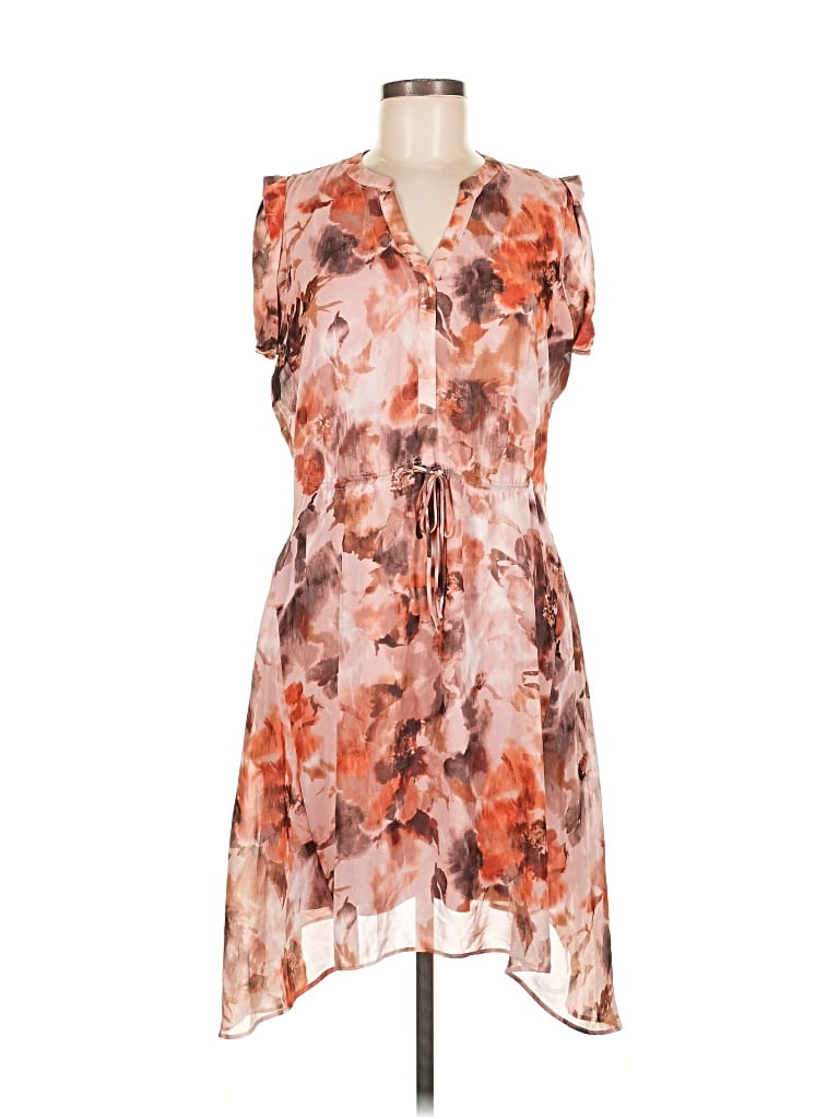 Pre-owned Simply Vera Vera Wang Casual Dress In Orange