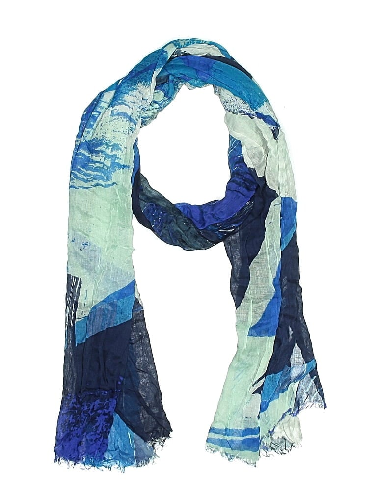 Pre-owned Unbranded Scarf In Blue