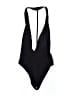 AQ/AQ Solid Black One Piece Swimsuit Size 6 - photo 2