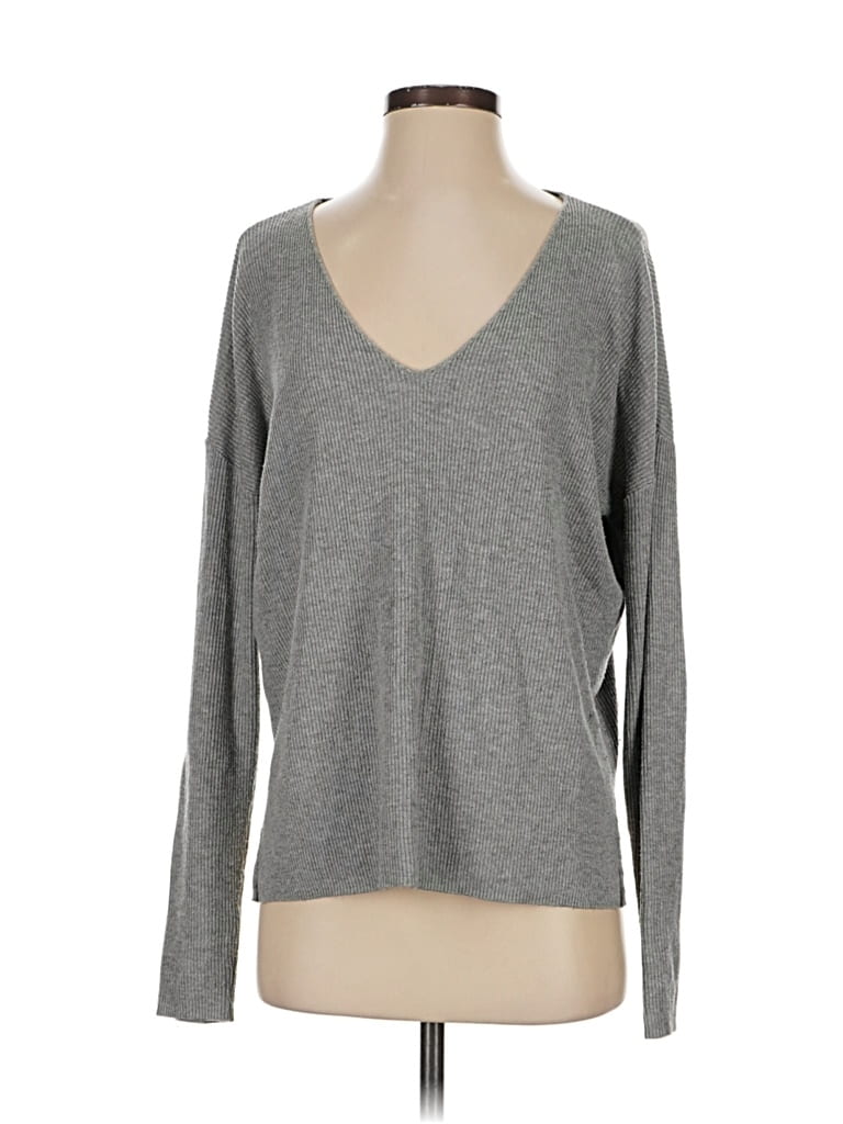 Pre-owned Bp. Long Sleeve T-shirt In Gray