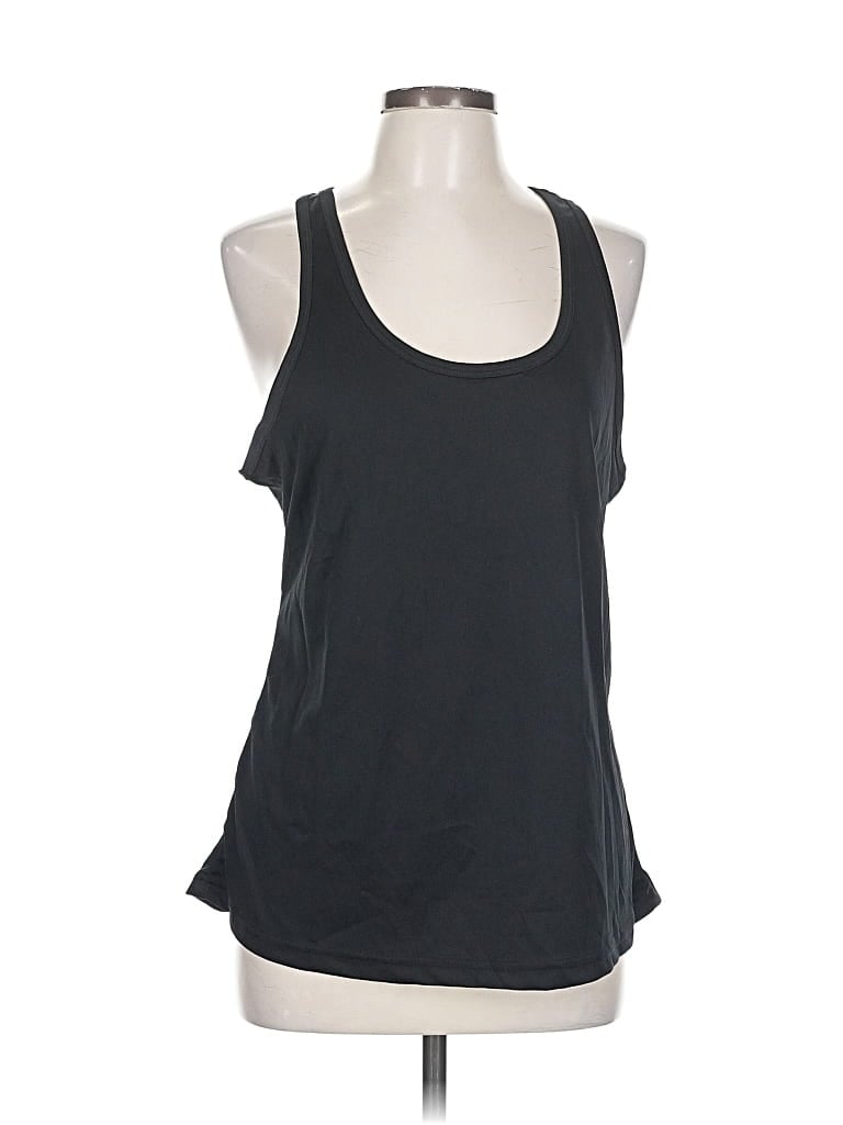 Pre-owned Galaxy By Harvic Tank Top Black Halter Neckline Tops