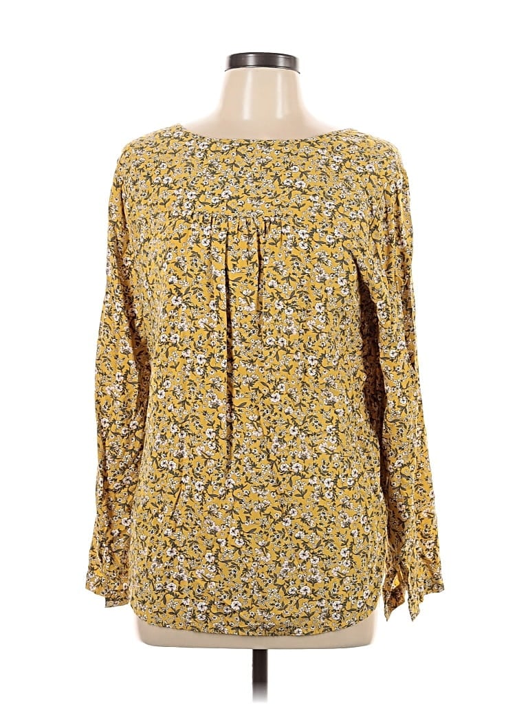 Pre-owned Dr2 Long Sleeve Blouse In Yellow
