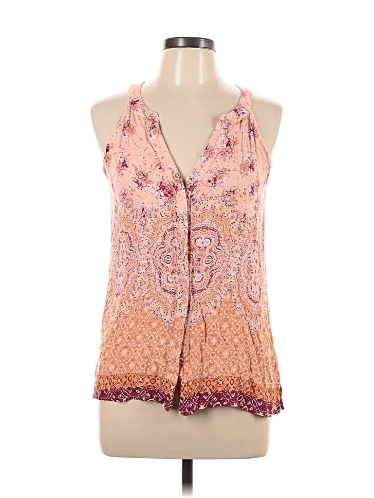 Pre-owned Sanctuary Sleeveless Blouse In Orange