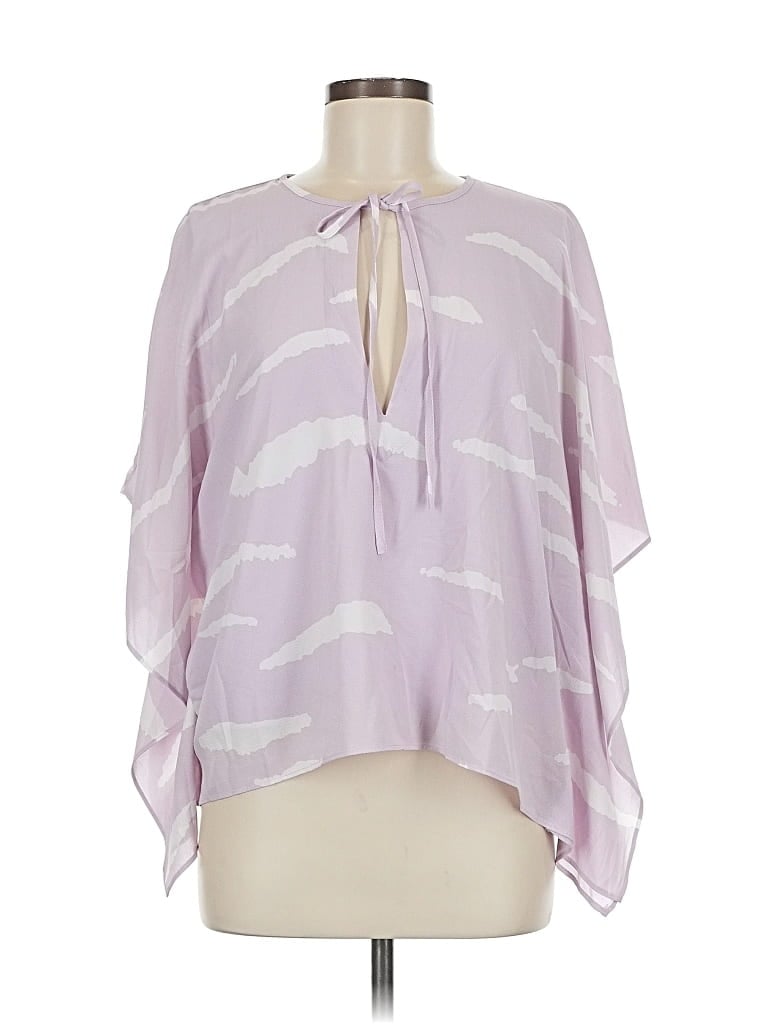 Pre-owned Buddy Love 3/4 Sleeve Blouse In Purple