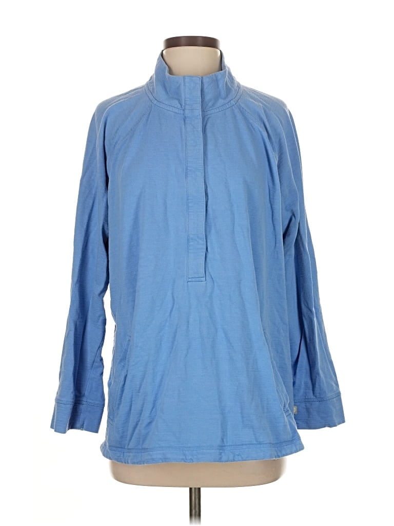 Pre-owned T By Talbots Long Sleeve T-shirt In Blue