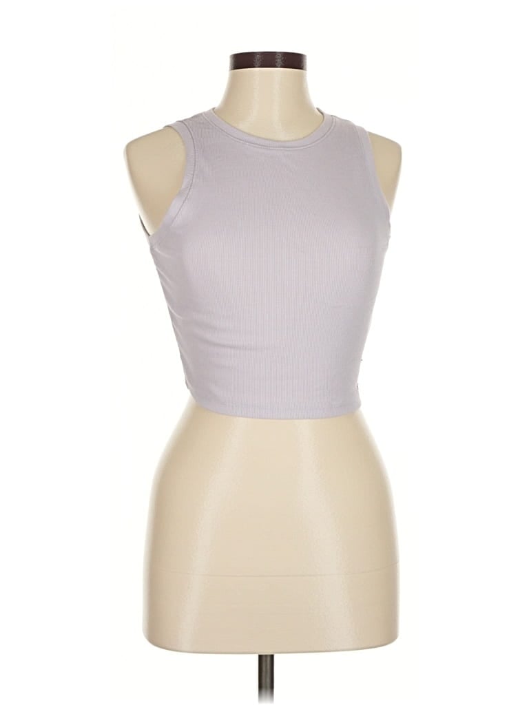 Pre-owned Hollister Tank Top Silver Halter Neckline Tops