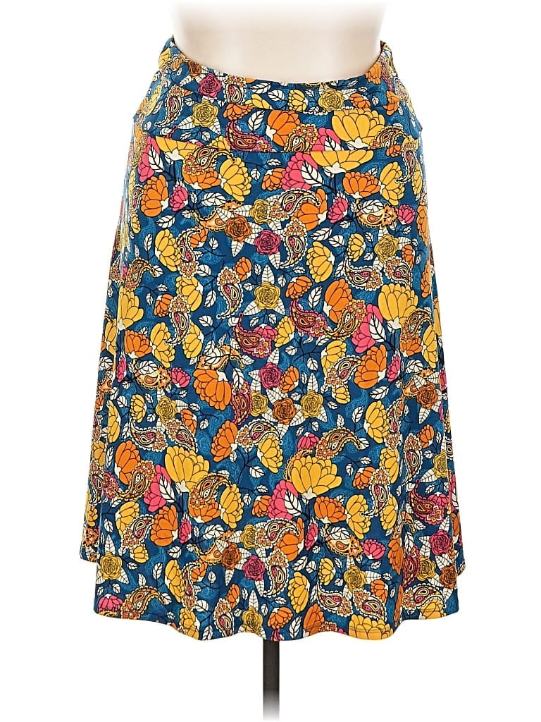 Pre-owned Lularoe Casual Skirt In Blue