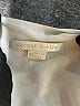 Cooper & Ella 100% Polyester White Blue Sleeveless Blouse Size XS (0) - photo 4