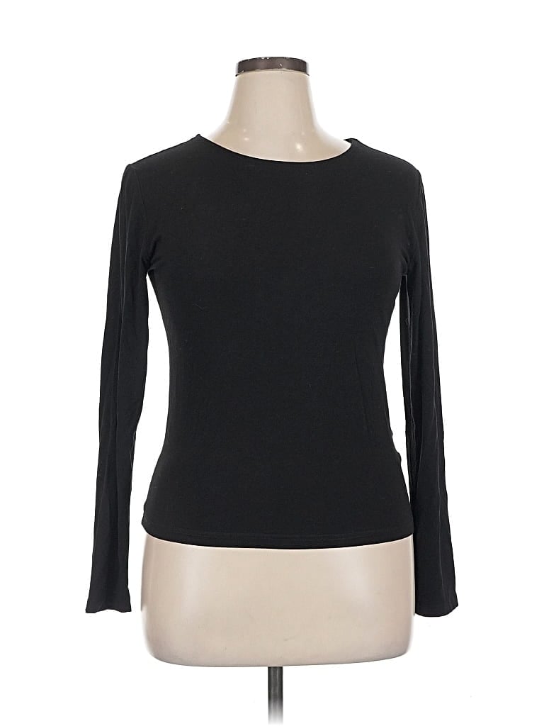 Pre-owned Unbranded Long Sleeve T-shirt In Black