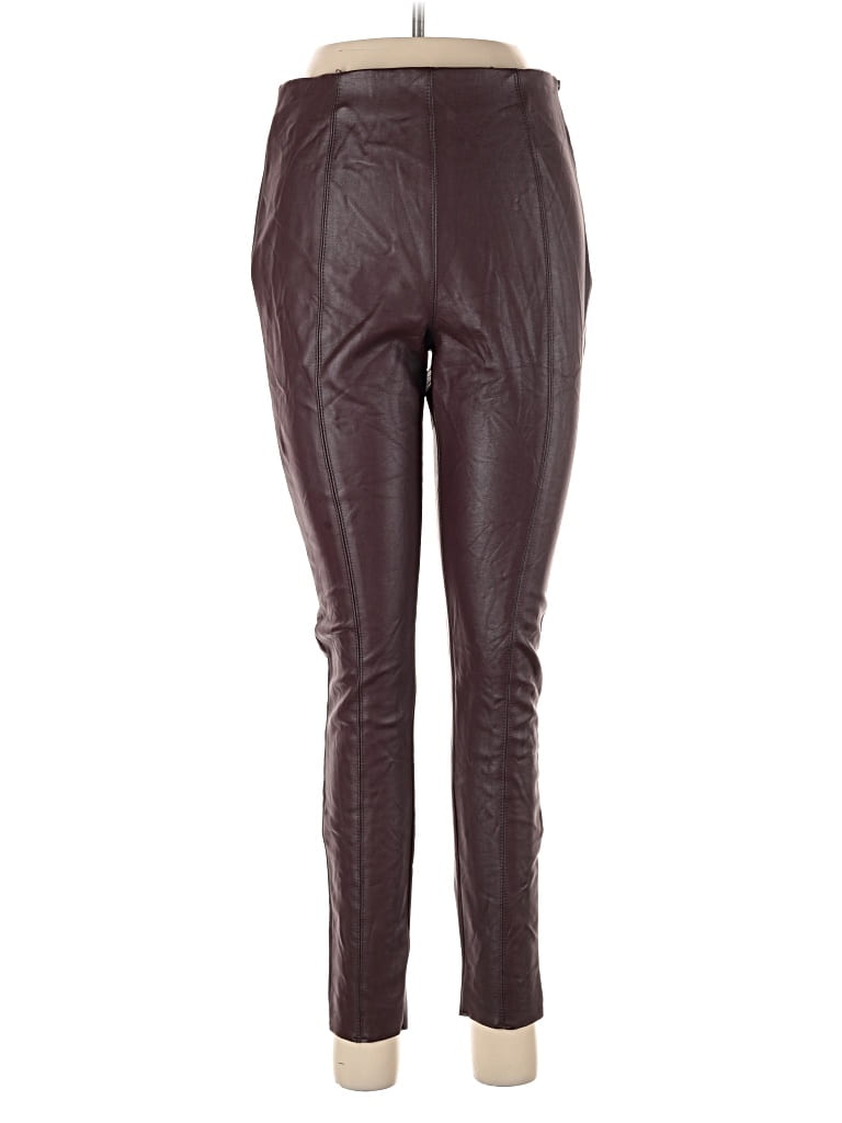 Pre-owned Topshop Active Pants In Burgundy