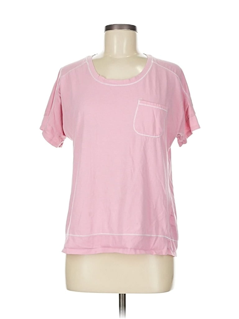 Pre-owned Anne Klein Short Sleeve T-shirt In Pink