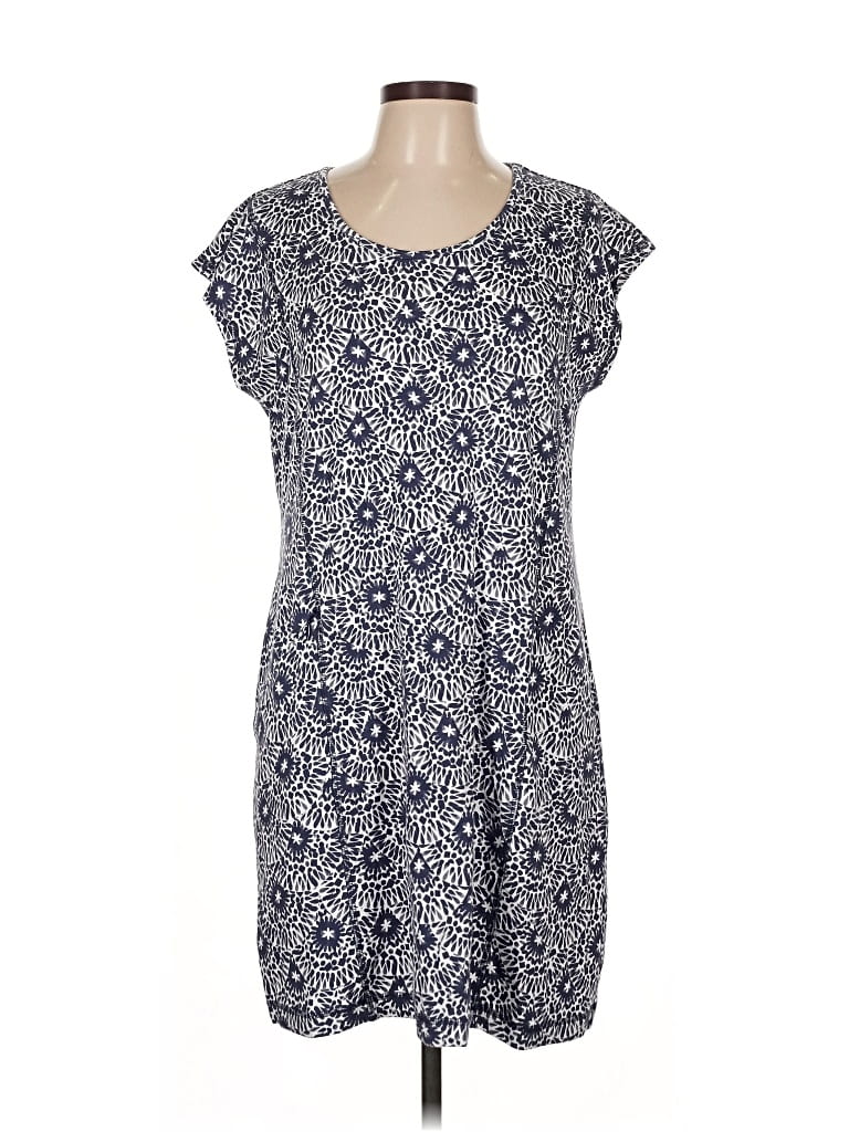 Pre-owned T By Talbots Casual Dress In Blue