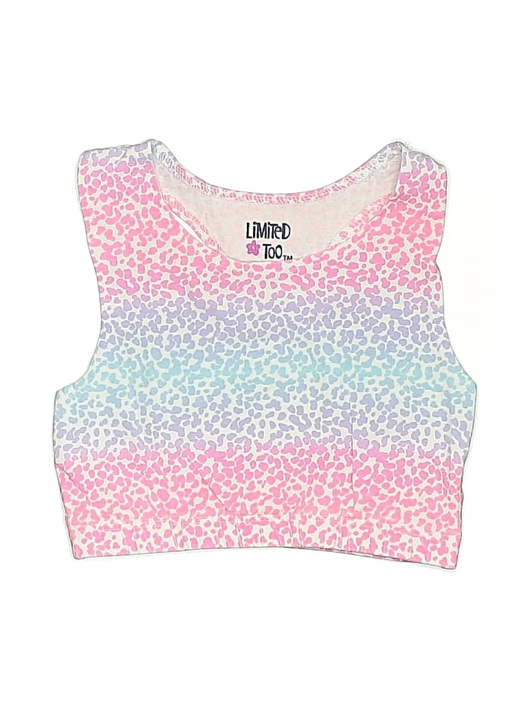 Pre-owned Limited Too Kids' Tank Top Pink Halter Neckline Tops