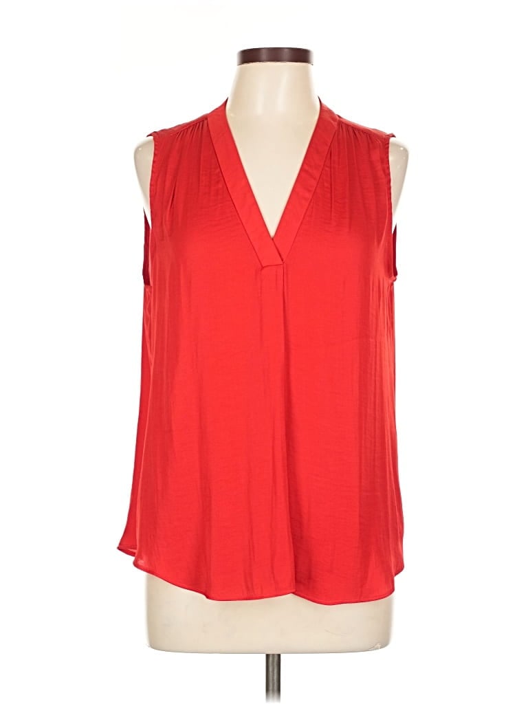 Pre-owned Vince Camuto Sleeveless Blouse In Red