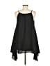 DKNY 100% Polyester Solid Black Casual Dress Size Med - Lg - photo 2