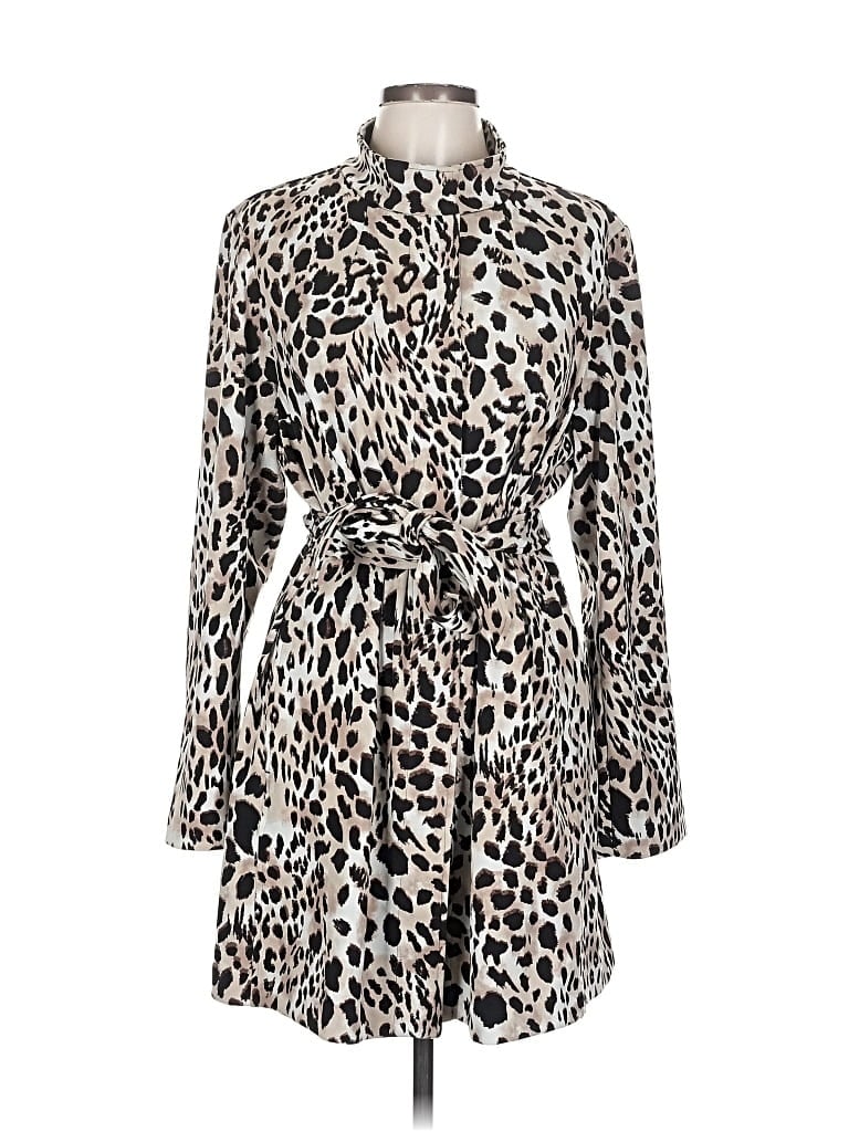 Pre-owned Susan Graver Casual Dress In Brown