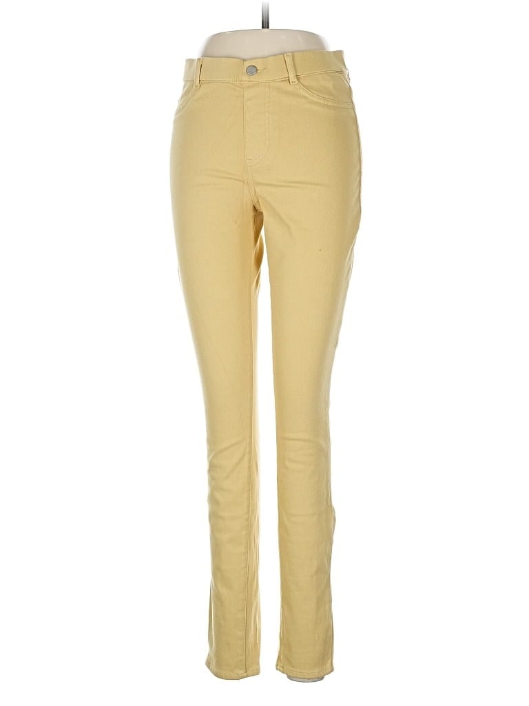 Pre-owned Uniqlo Jeggings In Yellow